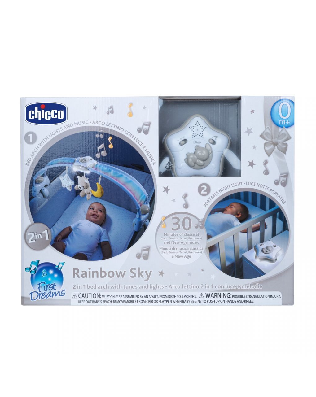 Arco lettino rainbow sky neutro - chicco
