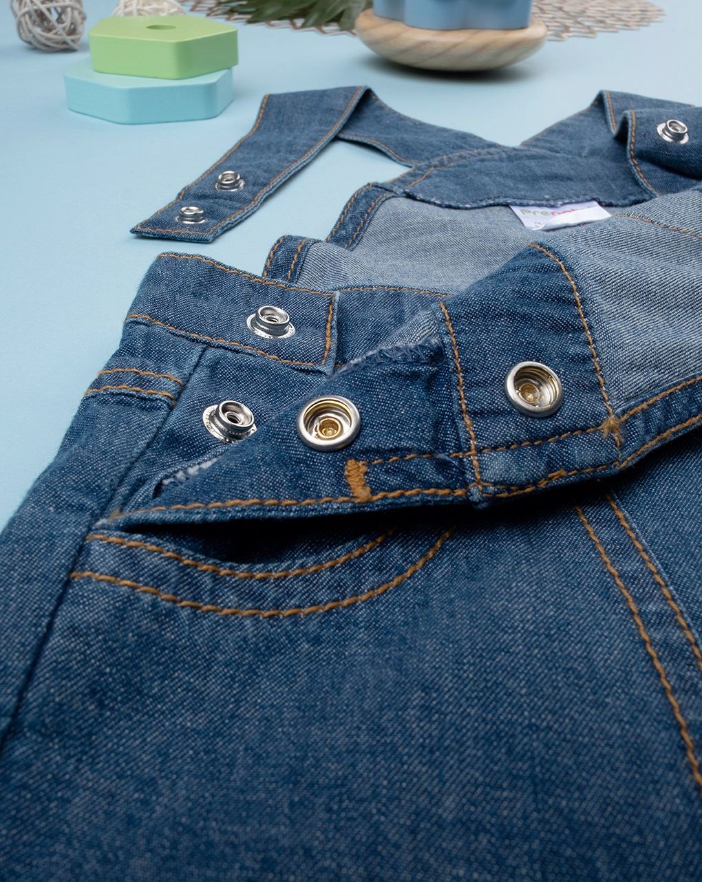 Salopette chambray bimba
