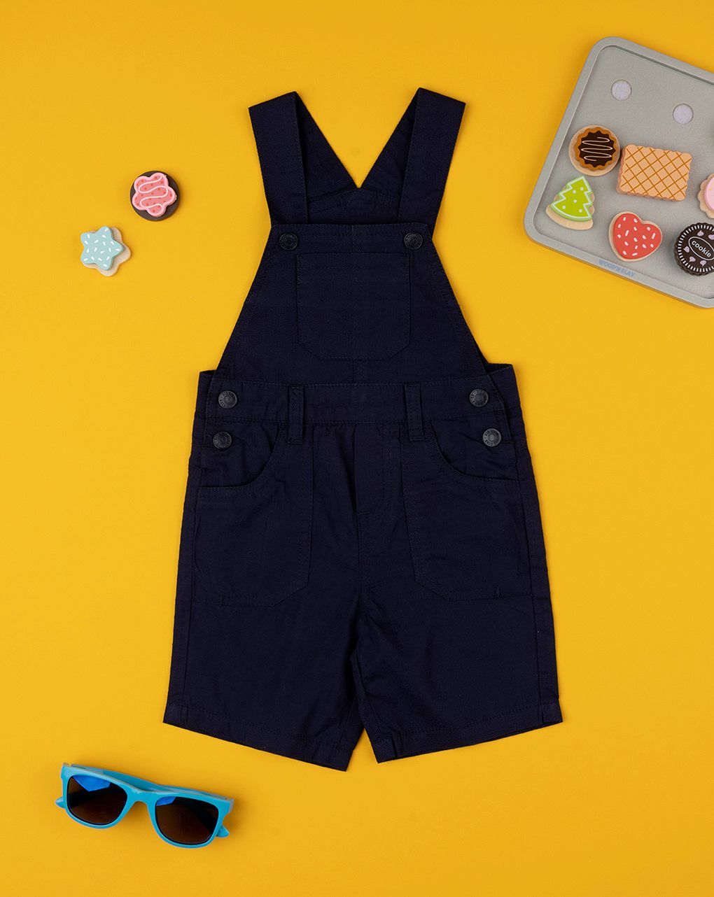 Salopette bimbo in popeline basica