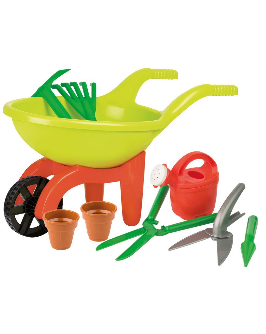 Carriola matteuz con set da giardino - androni giocattoli