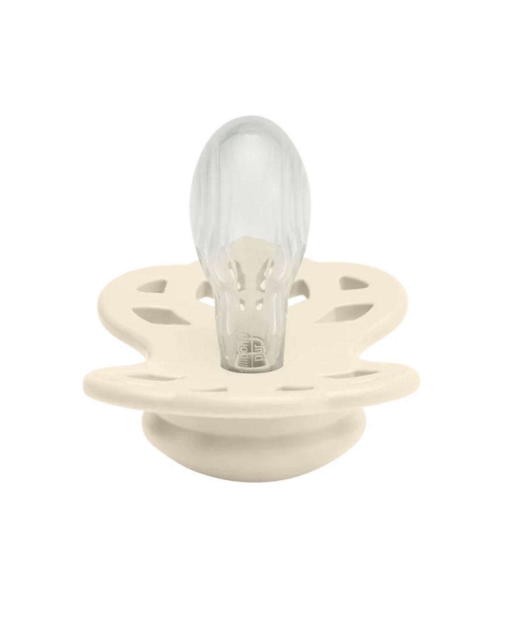 Set 2 ciucci tettarella simmetrica in silicone 0/6 mesi - colore avorio/rosa cipria - bibs