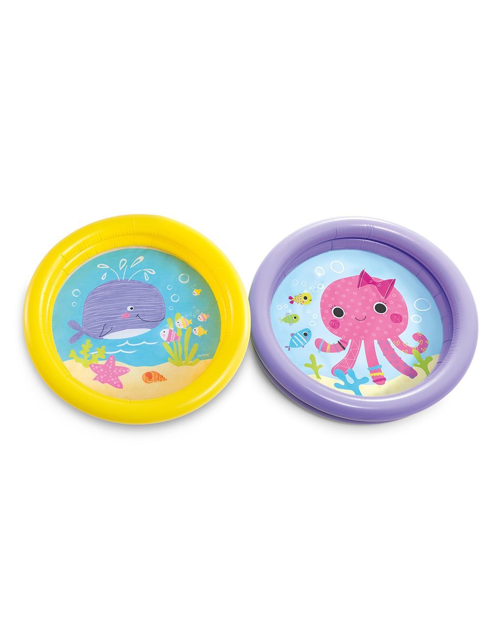 Piscina baby fondo animaletti - colori assortiti - cm 61x15 i.36 - intex