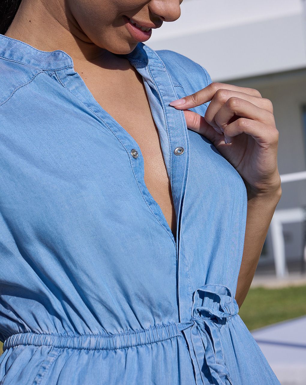 Jumpsuit premaman denim