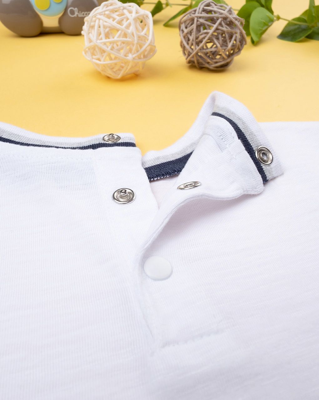 Maglia bianca maniche corte basica bimbo