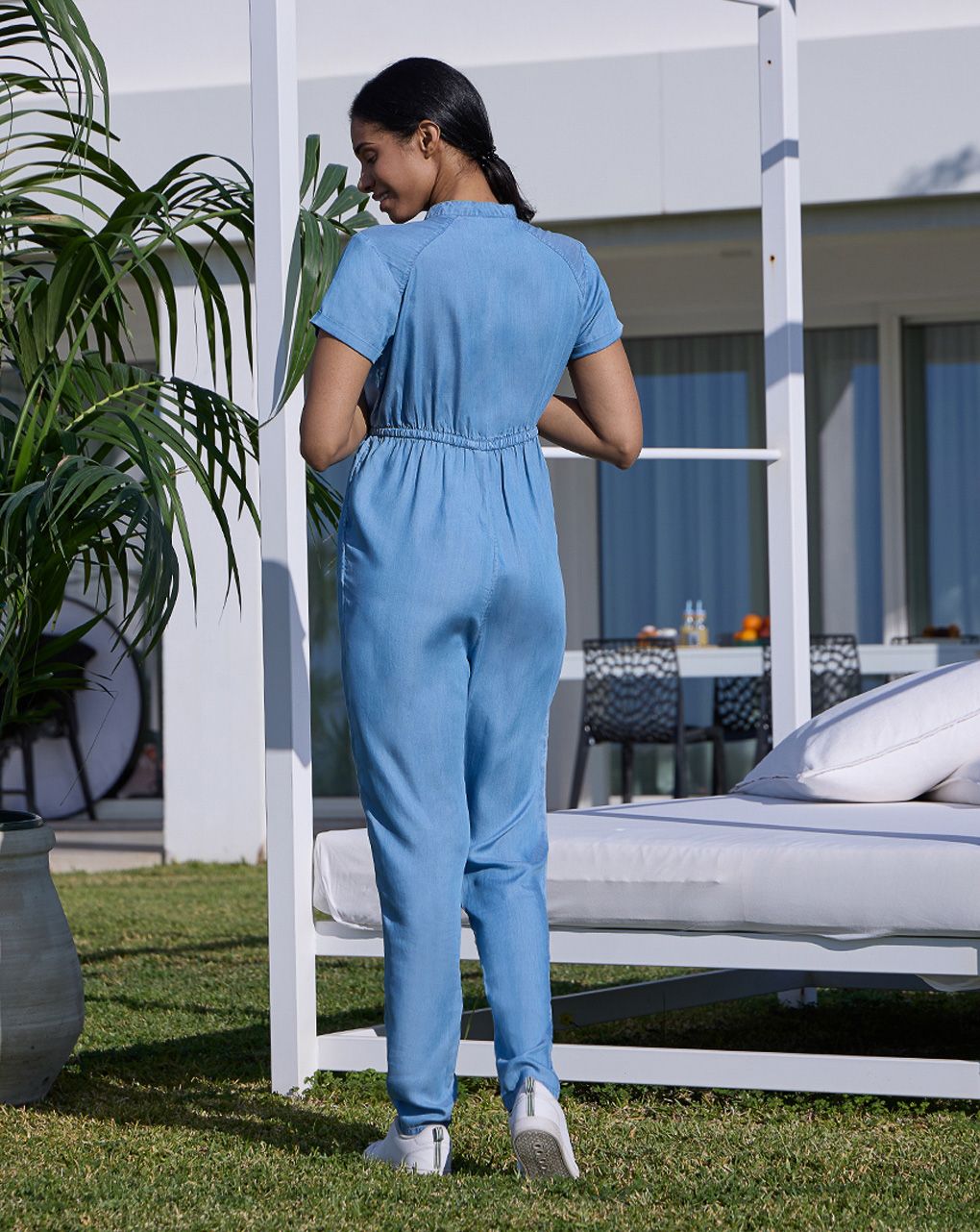 Jumpsuit premaman denim