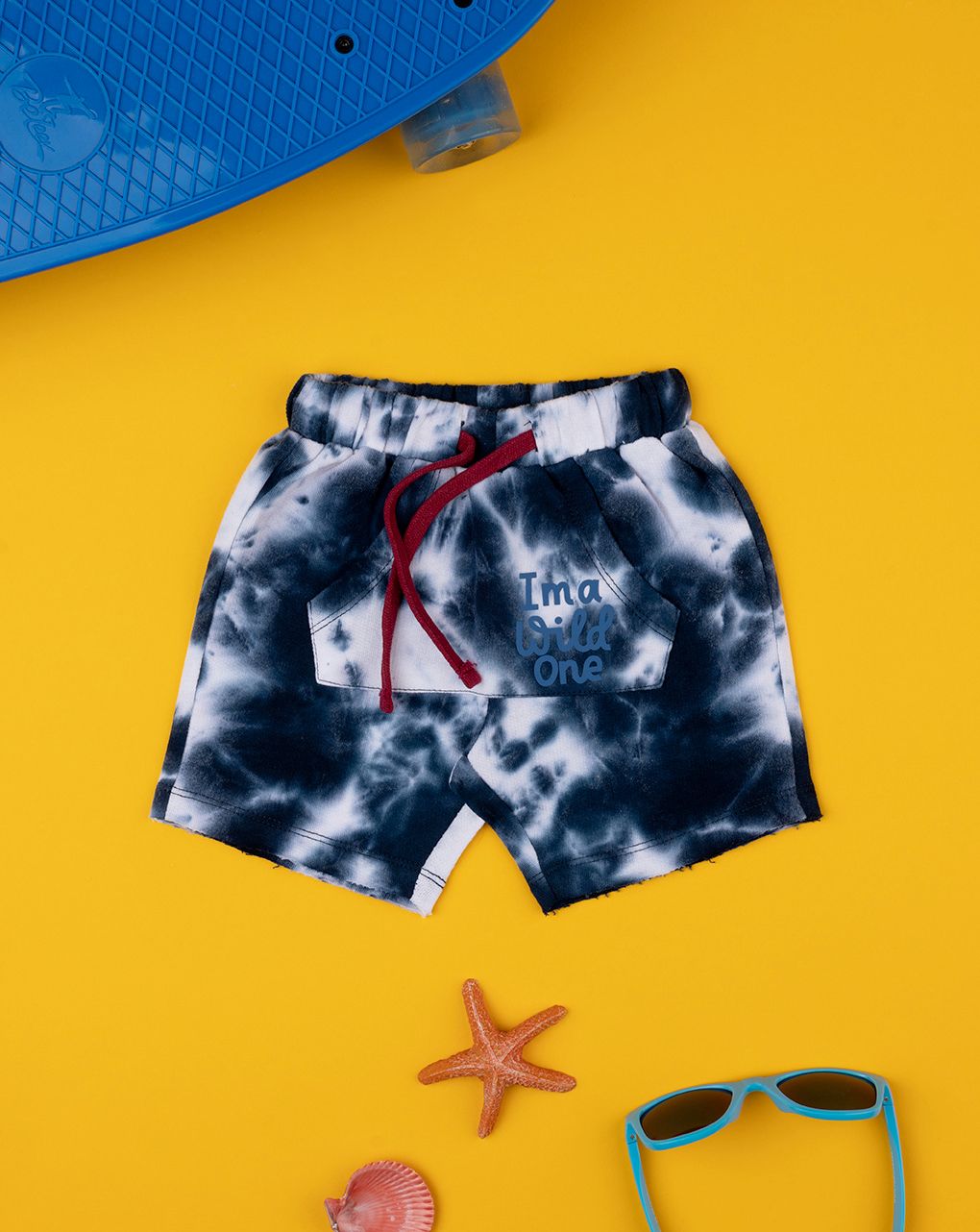 Bermuda bambino tie-dye french terry