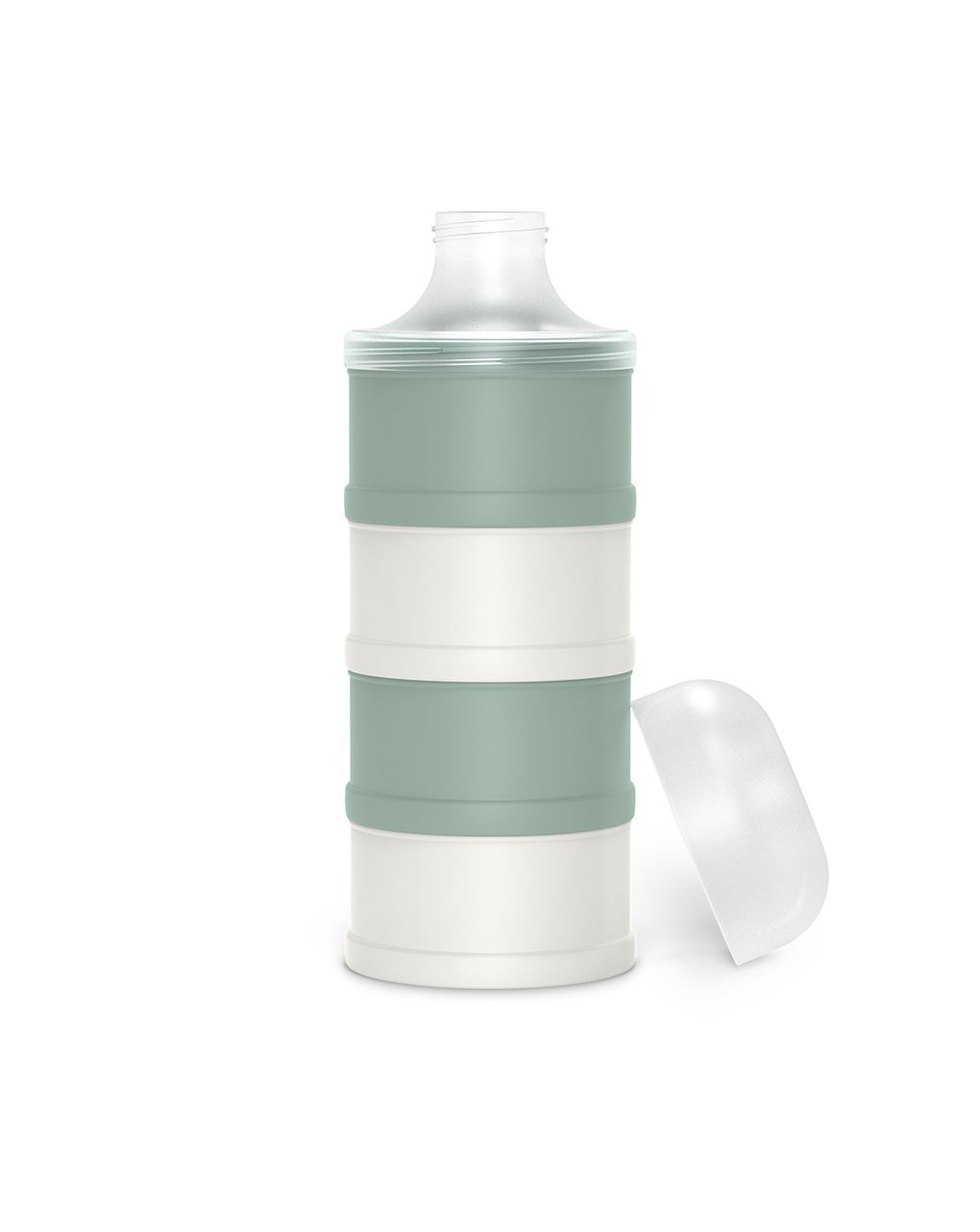 Dosatore latte in polvere collezione bonhomia verde. 4 scomparti – suavinex