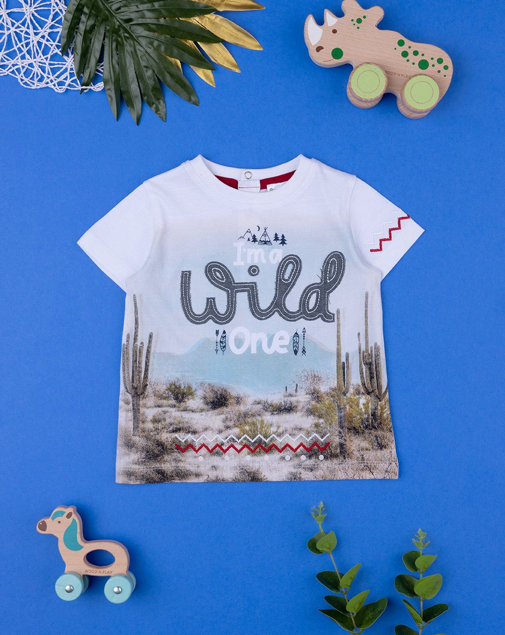 T-shirt bimbo maniche corte "wild"
