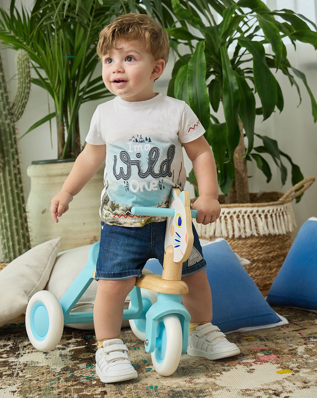 T-shirt bimbo maniche corte "wild"