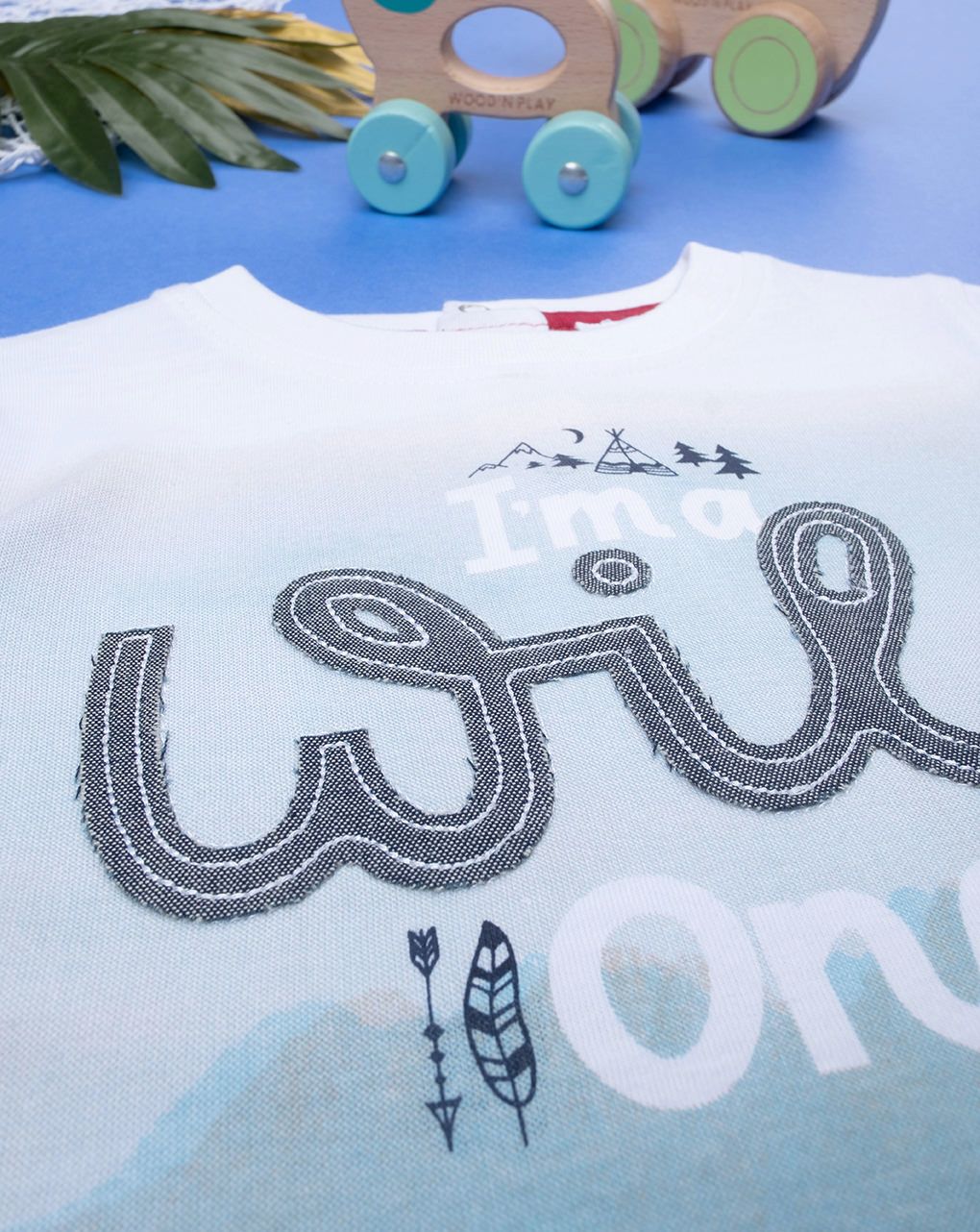 T-shirt bimbo maniche corte "wild"