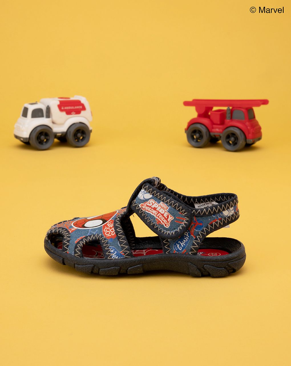 Sandalo bambino in tela spiderman