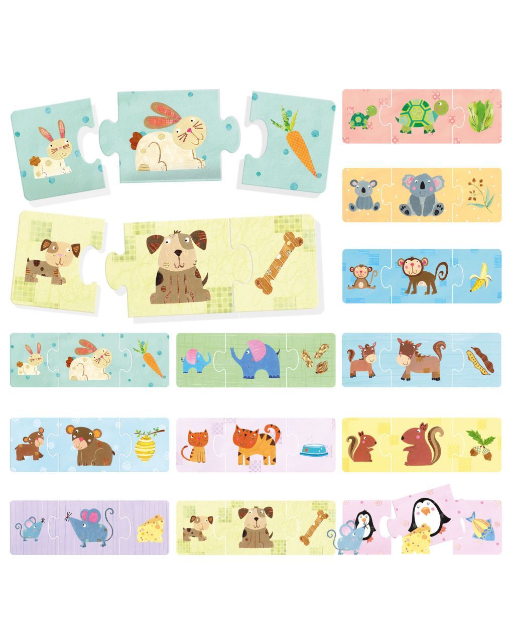 Cuccioli & pappa. un gioco di logica per i più piccoli 2/4 anni - headu