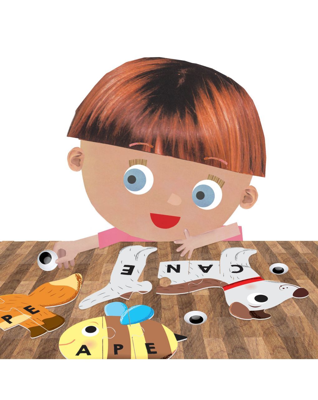 Le mie prime parole. componi gli animali e impara a leggere 3/6 anni - headu