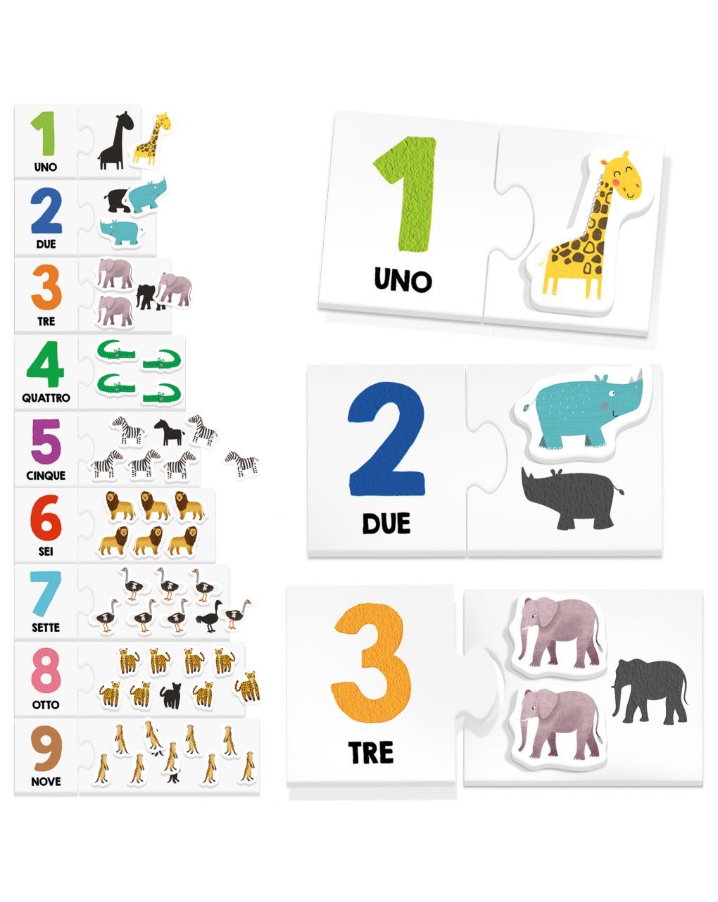 Conto con i numeri tattili montessori. tocca e scopri i numeri e le quantità! 3/6 anni - headu