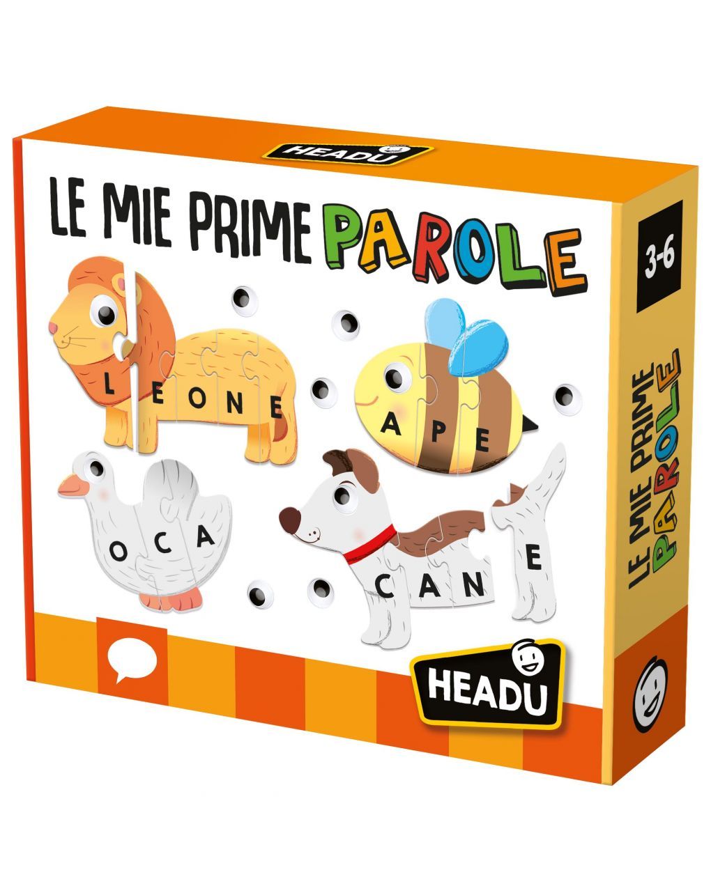 Le mie prime parole. componi gli animali e impara a leggere 3/6 anni - headu