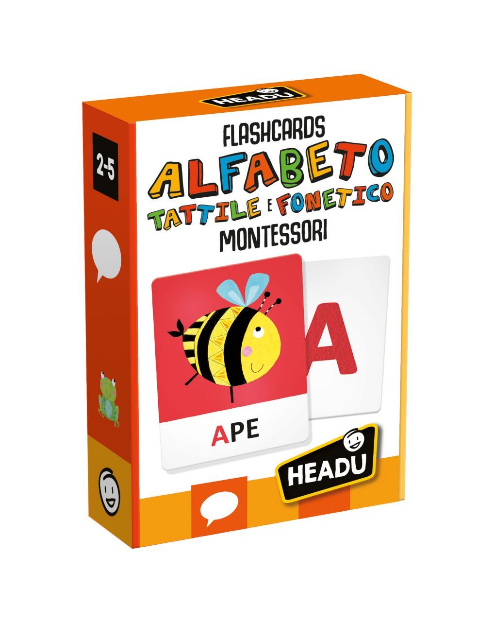 Flashcards alfabeto tattile e fonetico montessori. leggi tocca e ascolta 2/5 anni - headu