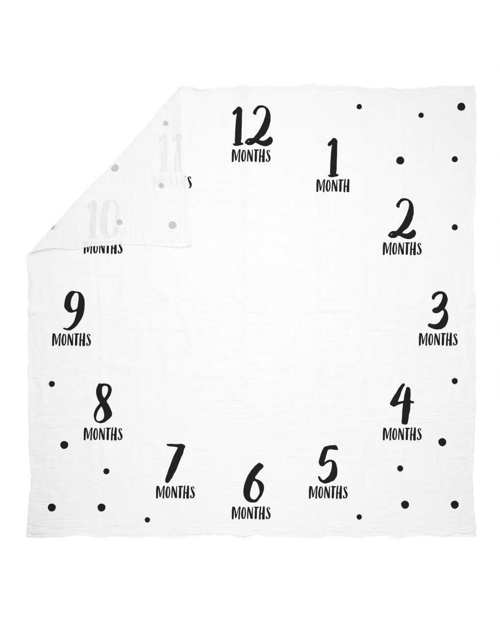 Mussola milestone watch me grow  - cattura e condividi la crescita del tuo bambino/a - pearhead