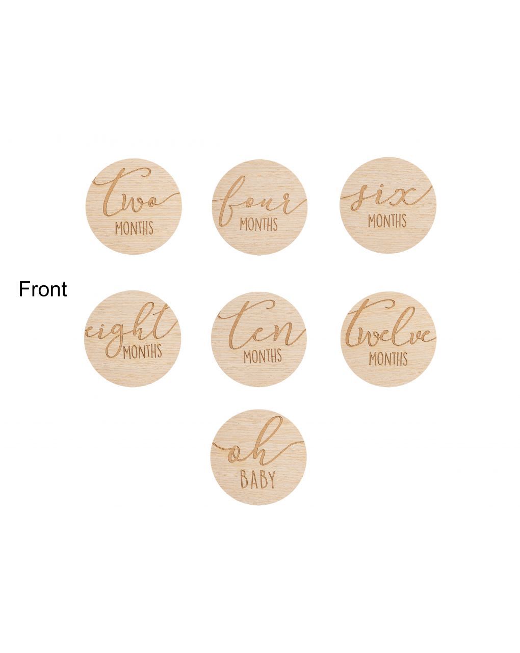 Milestone cards - 7 biglietti in legno per documentare la crescita del bambino  - pearhead