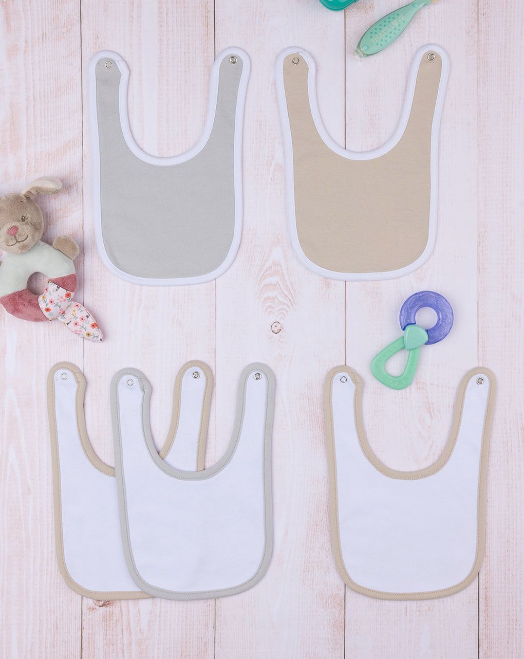 Set 5 pezzi bavaglini jungle