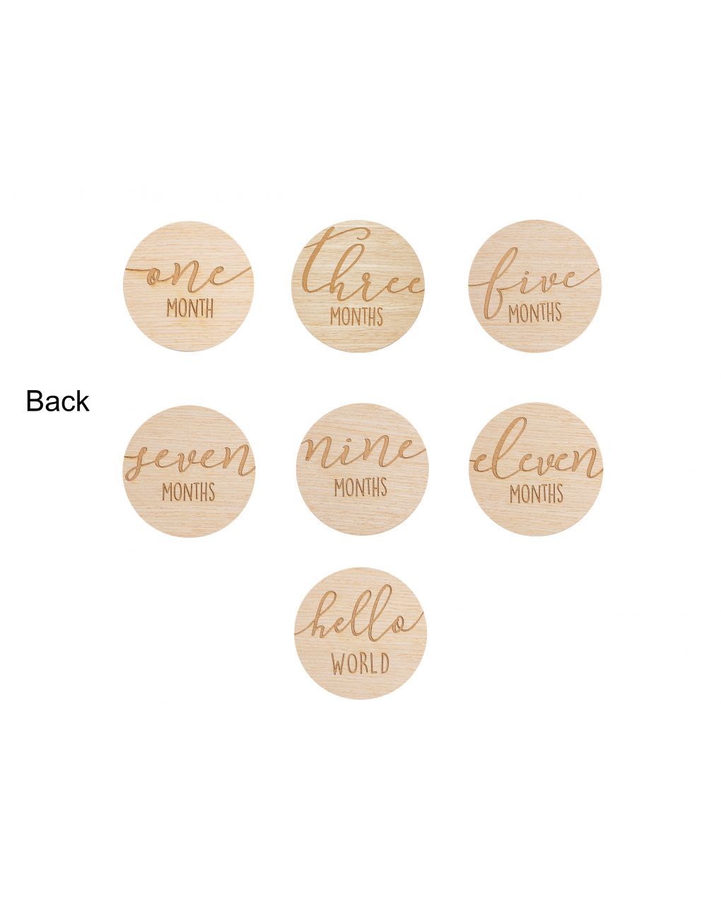 Milestone cards - 7 biglietti in legno per documentare la crescita del bambino  - pearhead