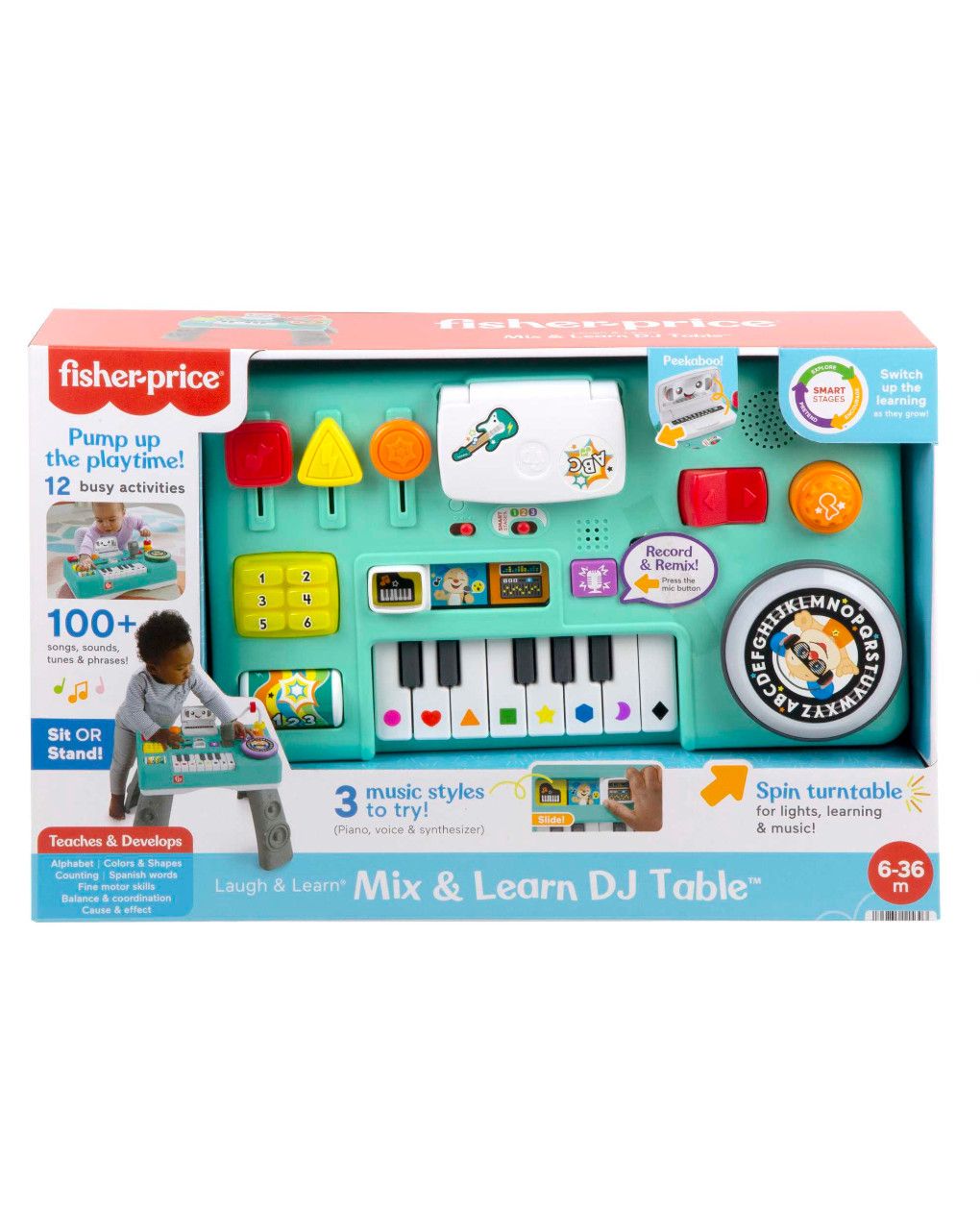 Centro attività dj musica e impara 6- 36 mesi - fisher price