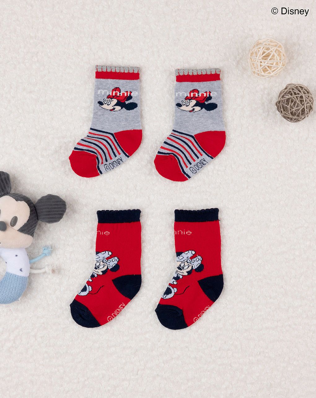 Pack 2 calze bimba "minnie"