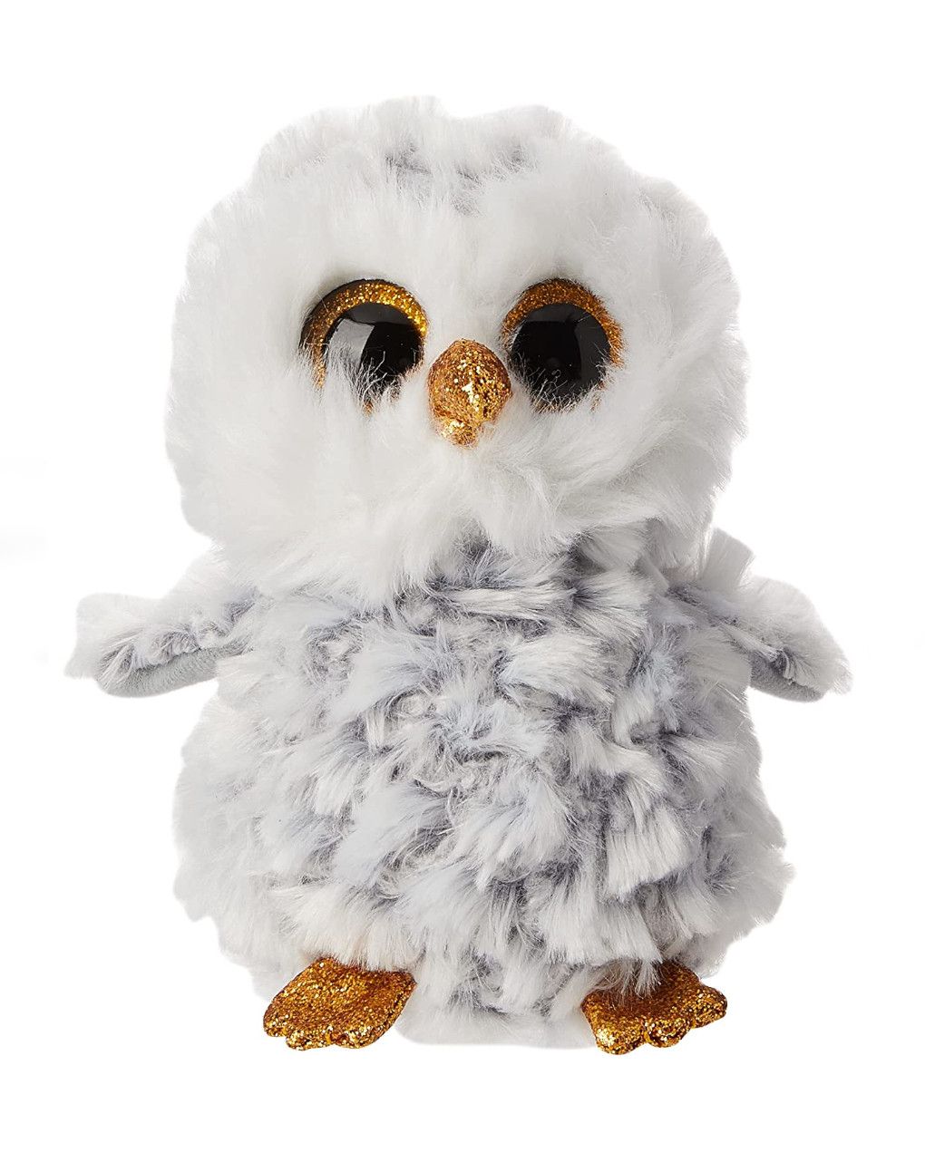 Owlette la gufetta con gli occhi dorati scintillanti - peluche 15 cm - ty beanie boos