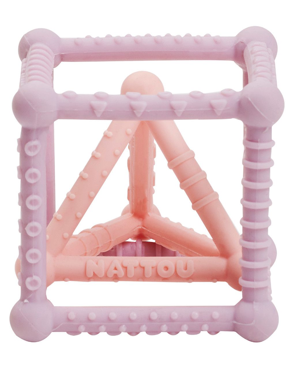 Set di 2 cubi in silicone rosa/lila - nattou