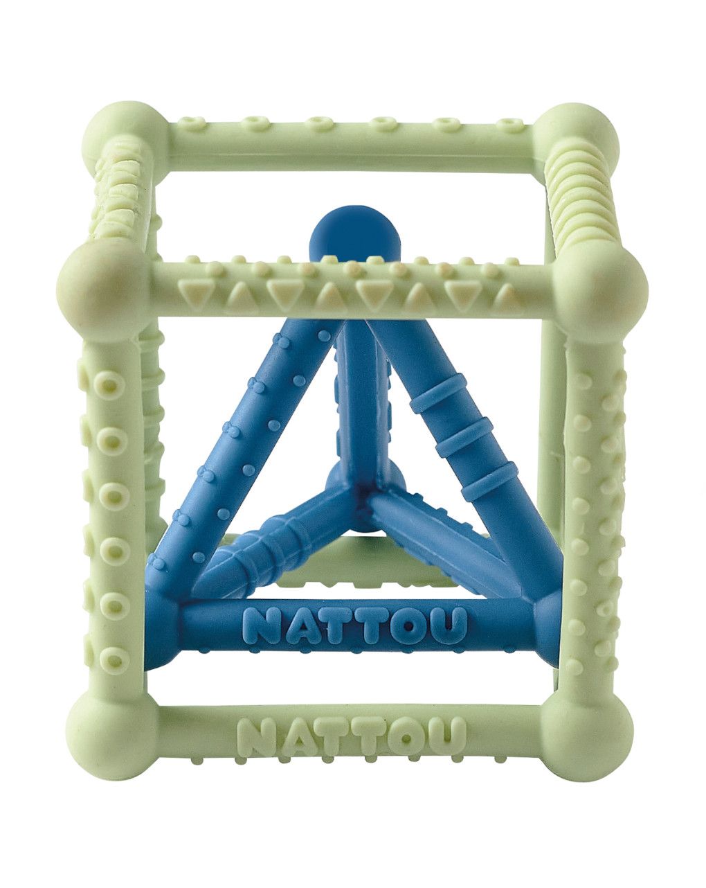 Set di 2 cubi in silicone verde/azzurro - nattou