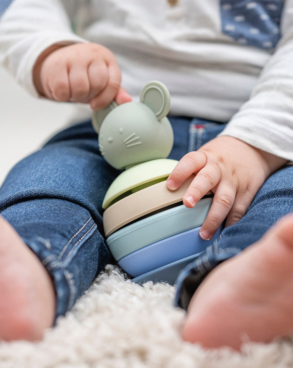 Topolino impilabile azzurro - nattou