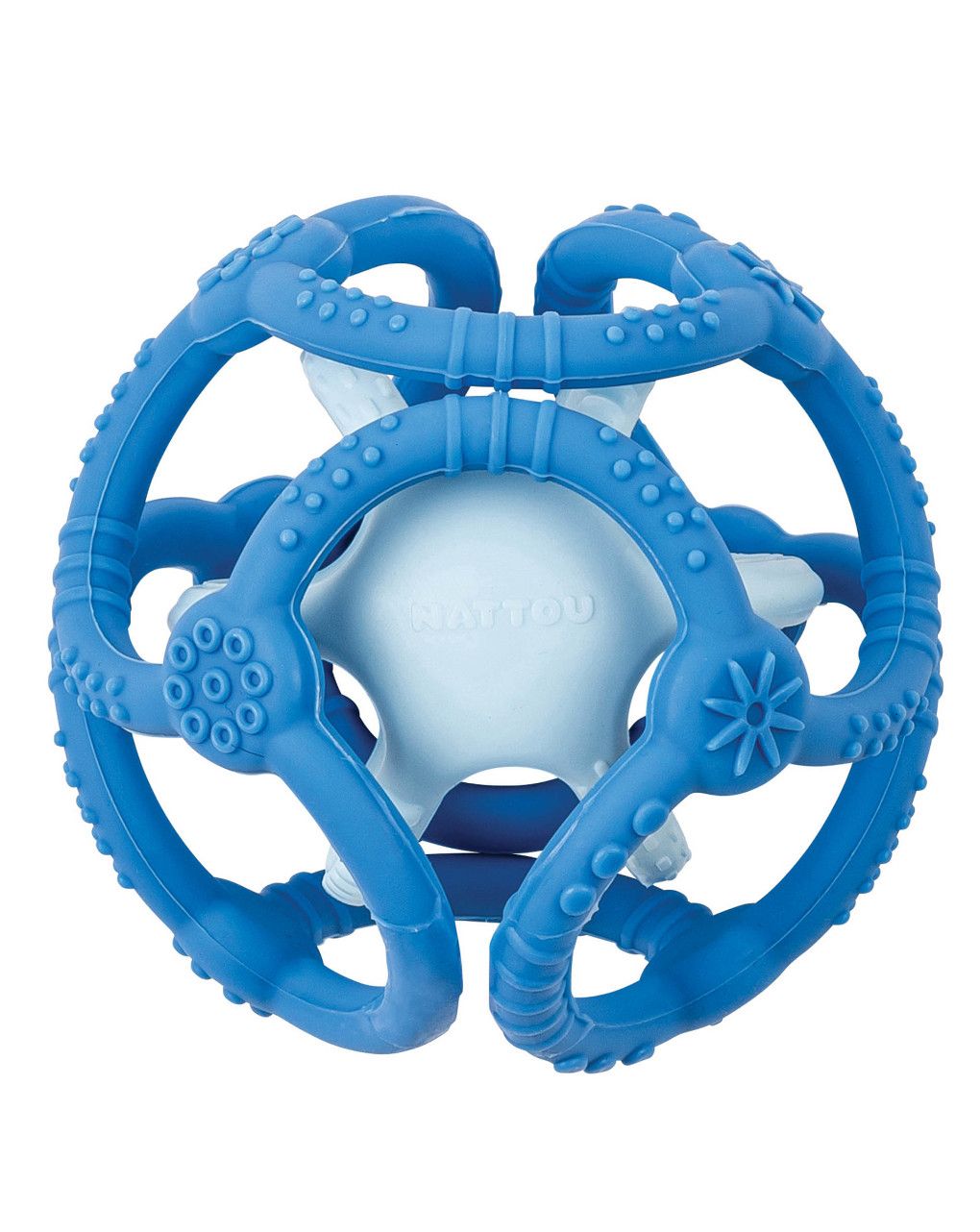 Set 2 palline in silicone azzurro - nattou