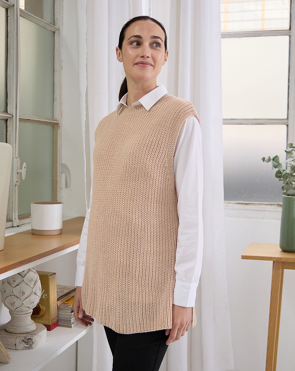 Maglia premaman senza maniche