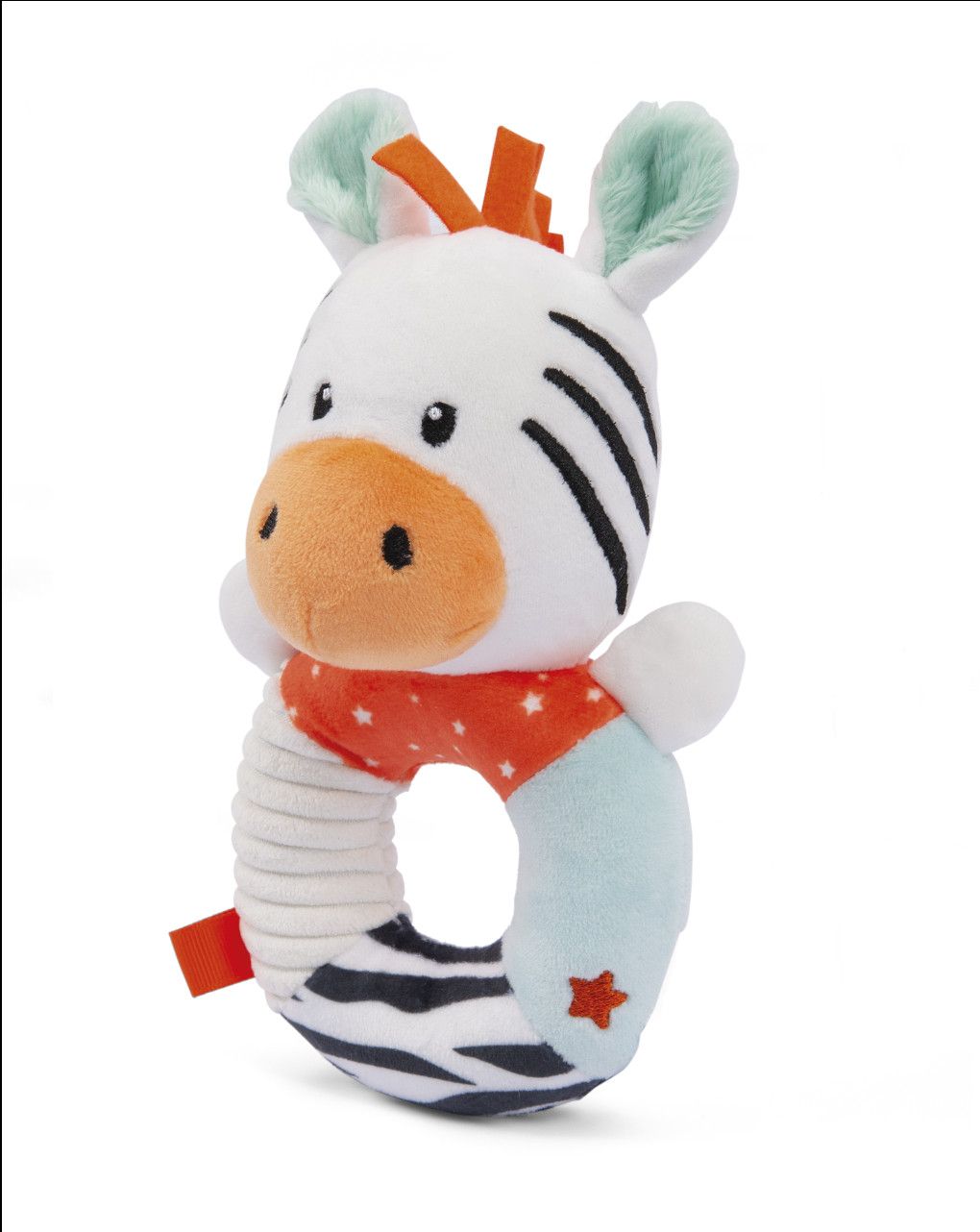 Sonaglino anello soft zebra zaki - soft toys