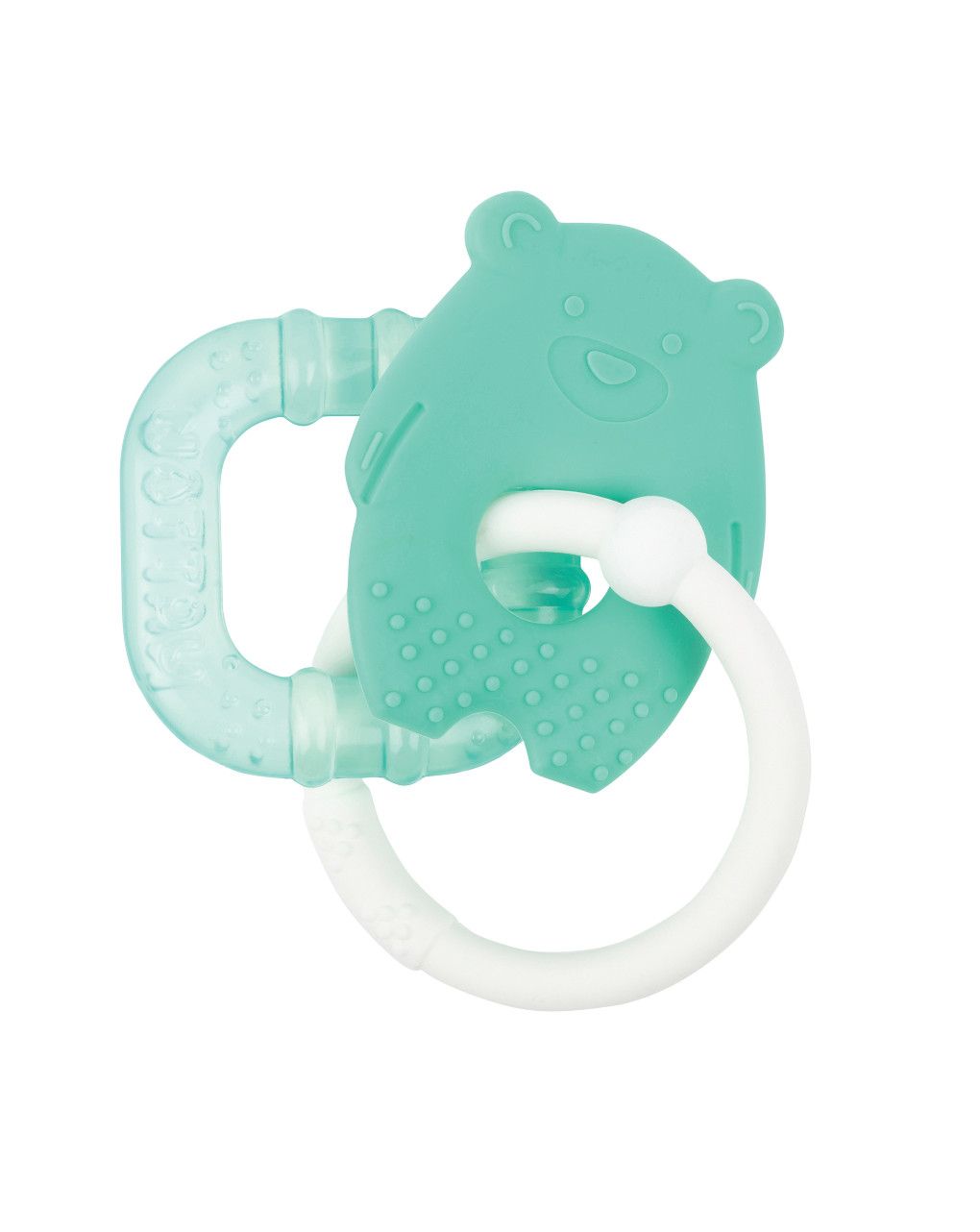 Sonaglio dentizione in silicone verde con gel rinfrescante 10 cm - nattou