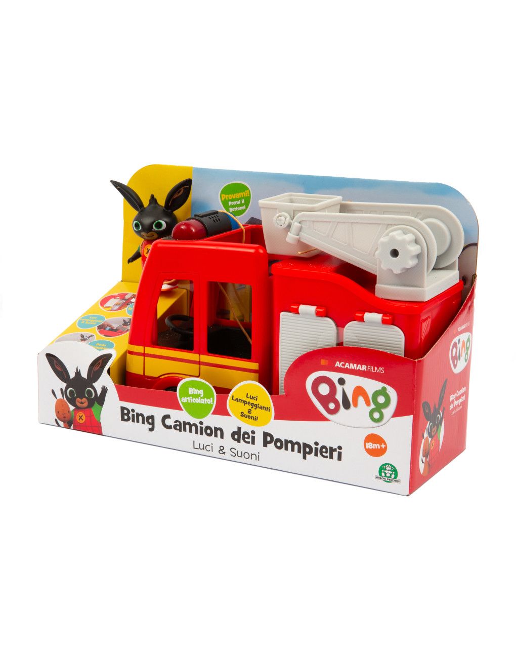Bing camion dei pompieri con luci e suoni 18+ mesi - giochi preziosi
