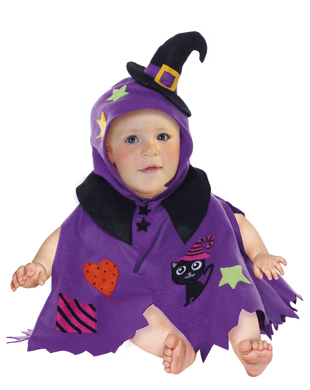 Mantellina streghina baby 9-18 mesi - carnaval queen