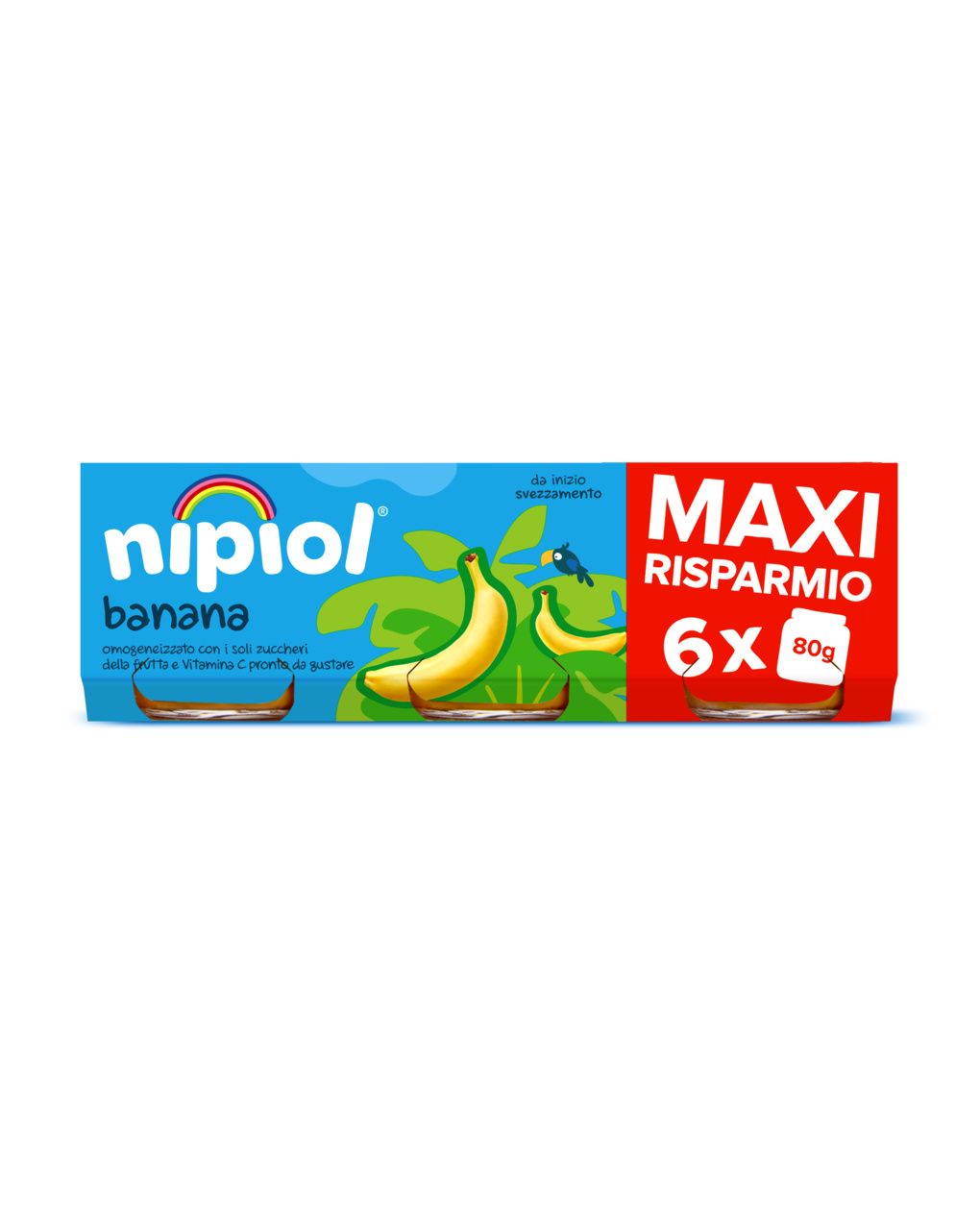 Nipiol - omogeneizzato banana 6x80 gr