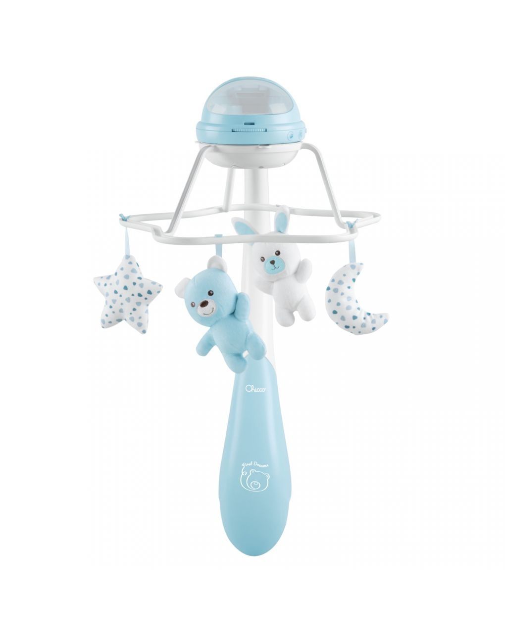 Giostrina musicale arcobaleno azzurra - chicco