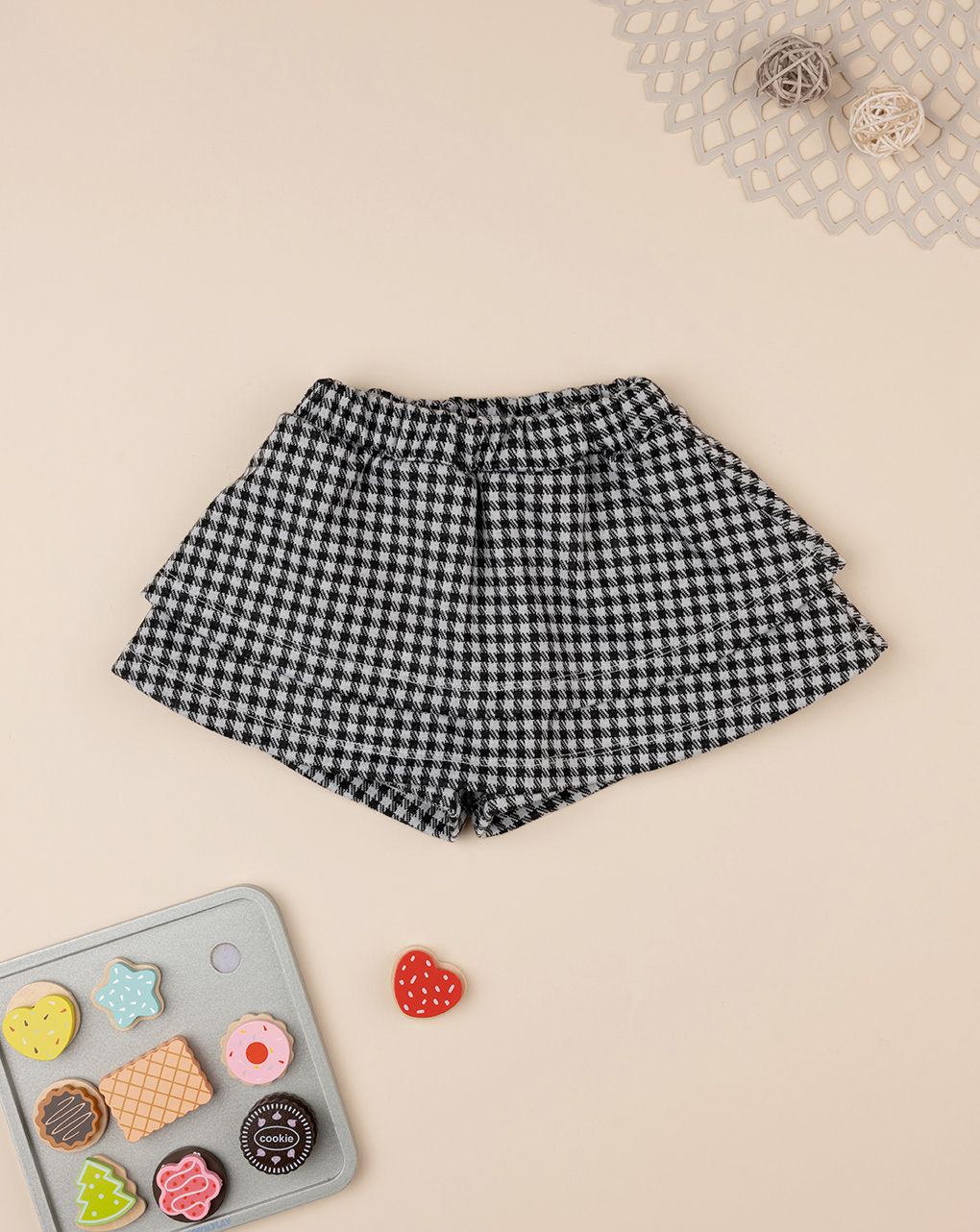 Shorts bimba punto milano nero