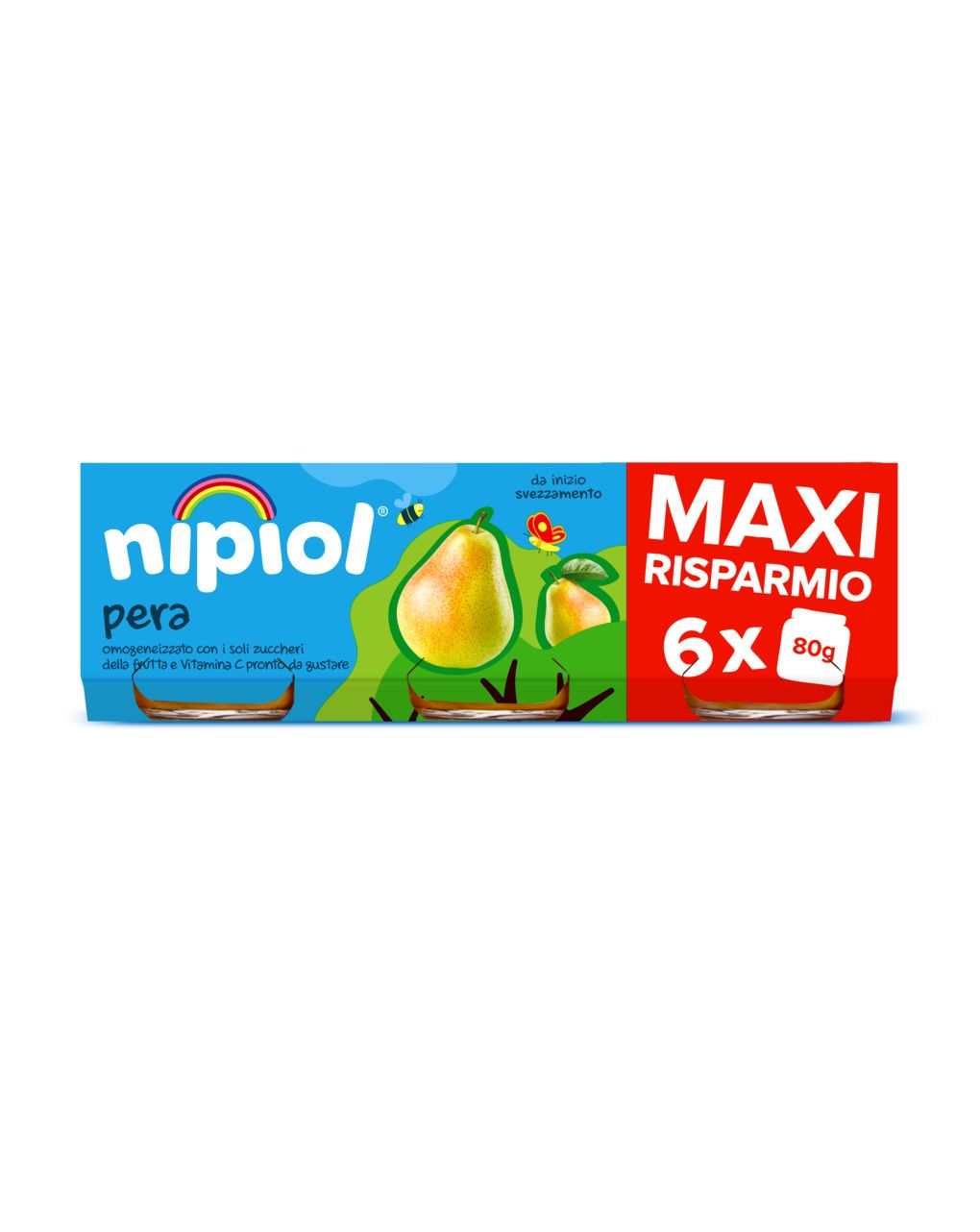 Nipiol - omogeneizzato pera 6x80 gr
