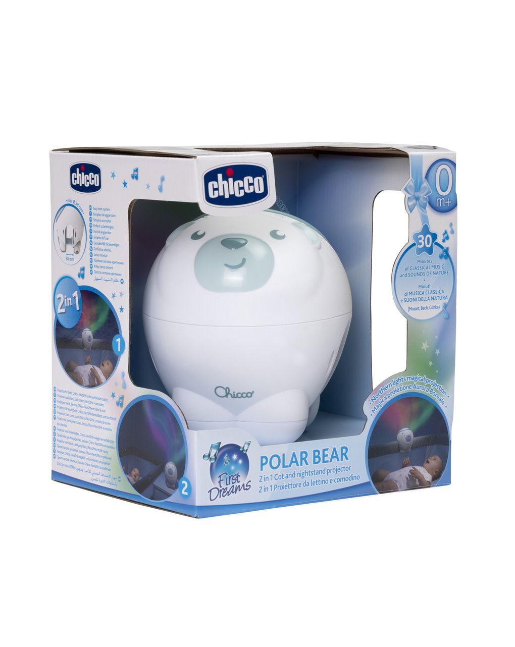 Proiettore orso polare blu 0+ mesi - chicco
