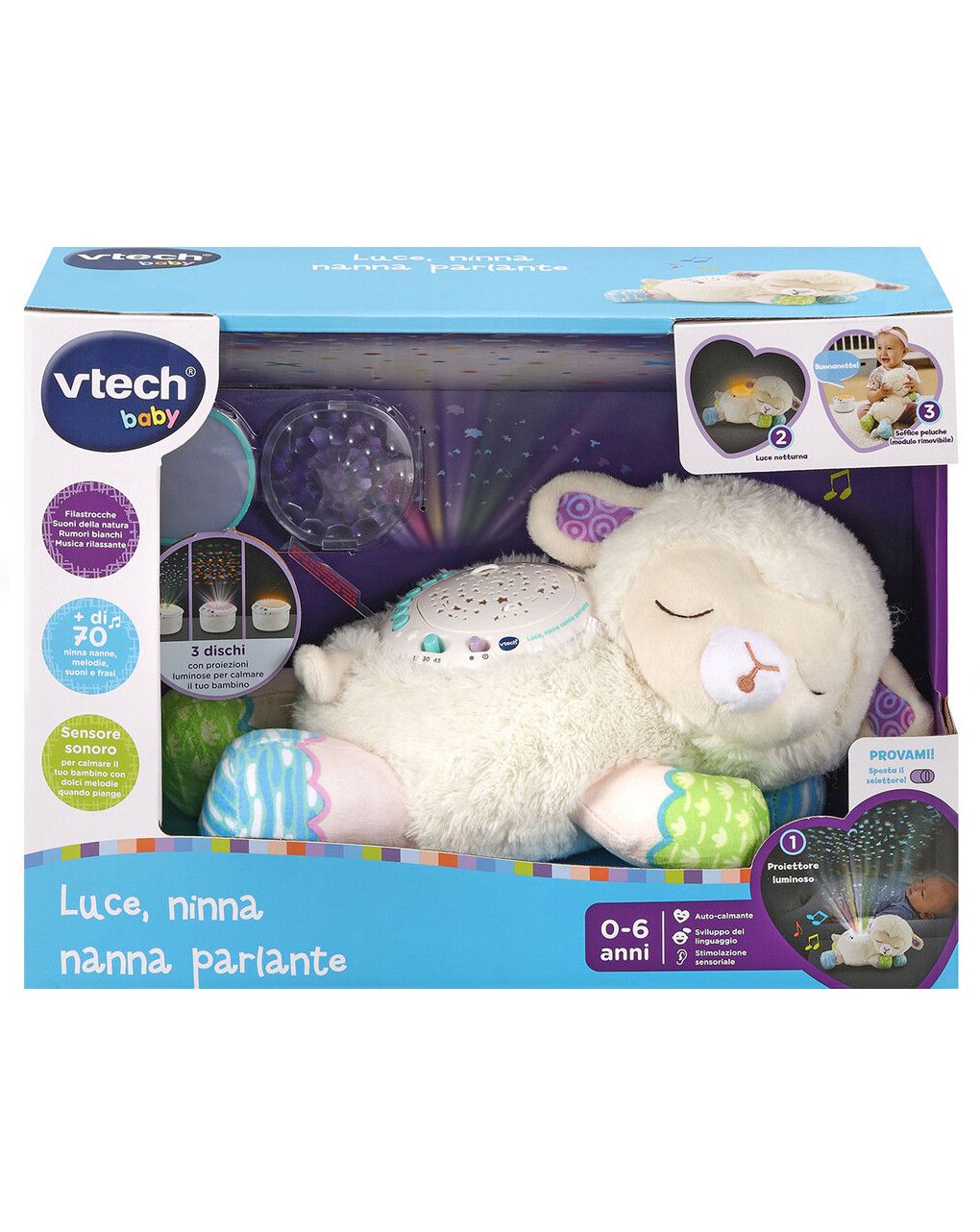 Luce ninna nanna parlante  0-6 anni - vtech