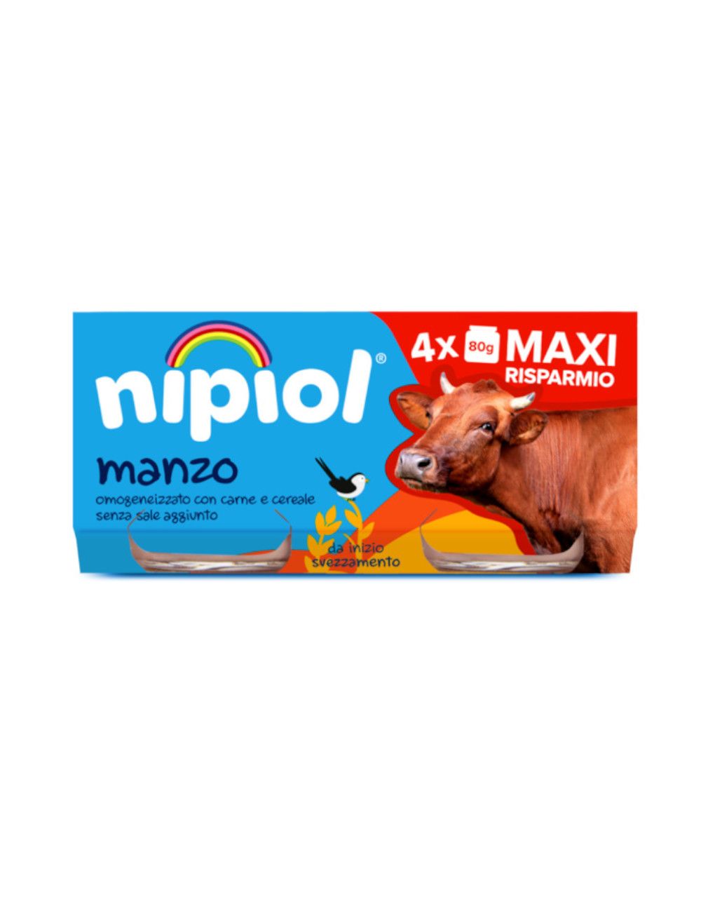 Nipiol - omogeneizzato manzo 4x80 gr