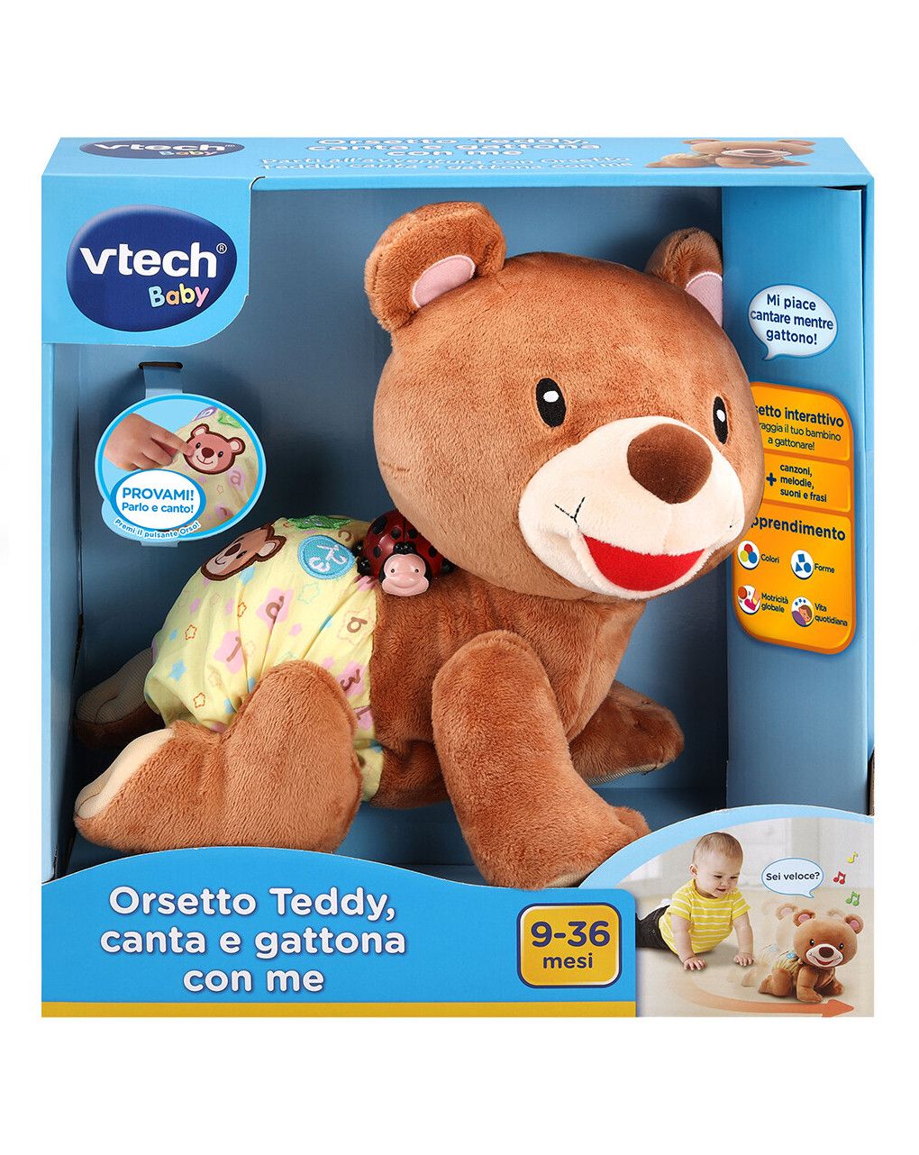 L'orsetto teddy - canta e gattona con me 9-36 mesi - vtech