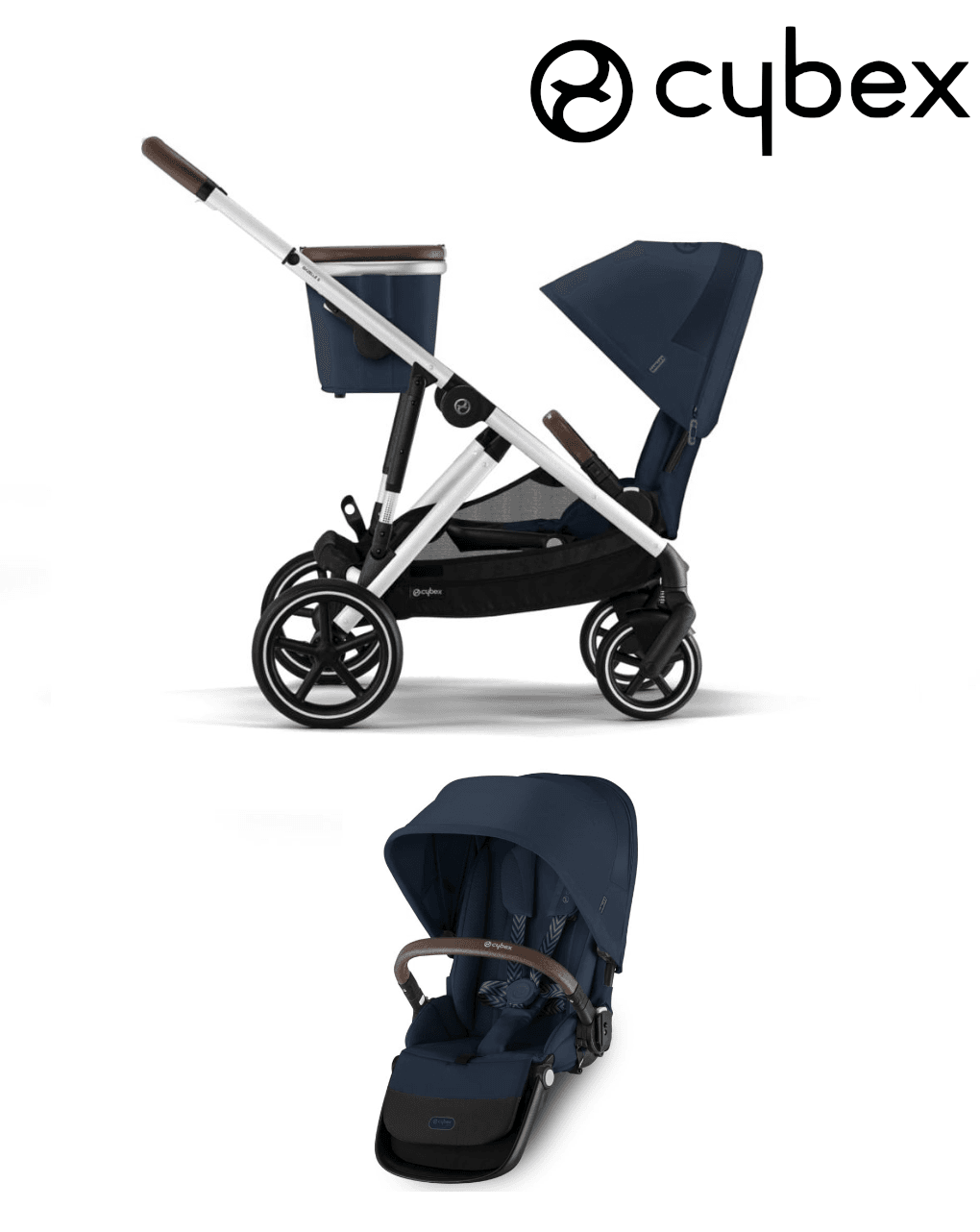 Gemellare gazelle + 2 sedute - cybex gold
