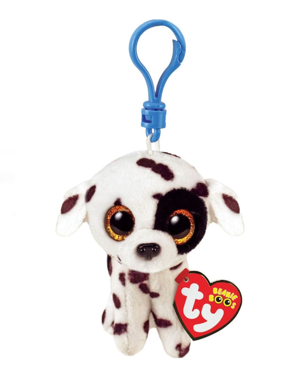 Anello porta chiavi di peluche - beanie boos clips - cane dalmata luther - ty