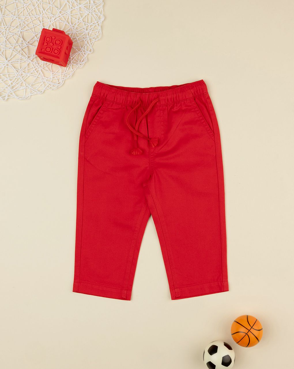 Pantalone bimbo rosso