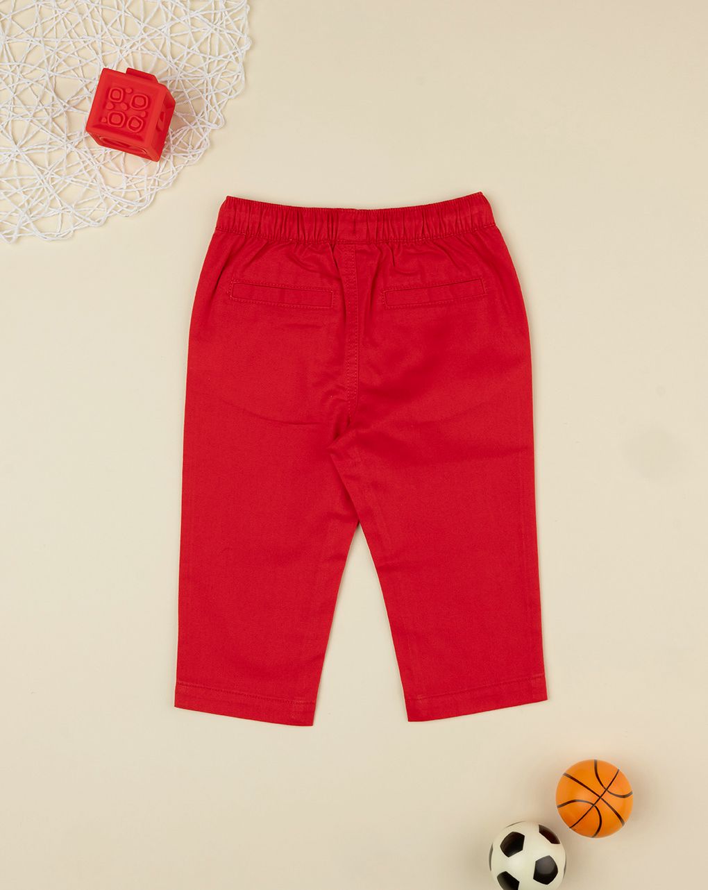 Pantalone bimbo rosso