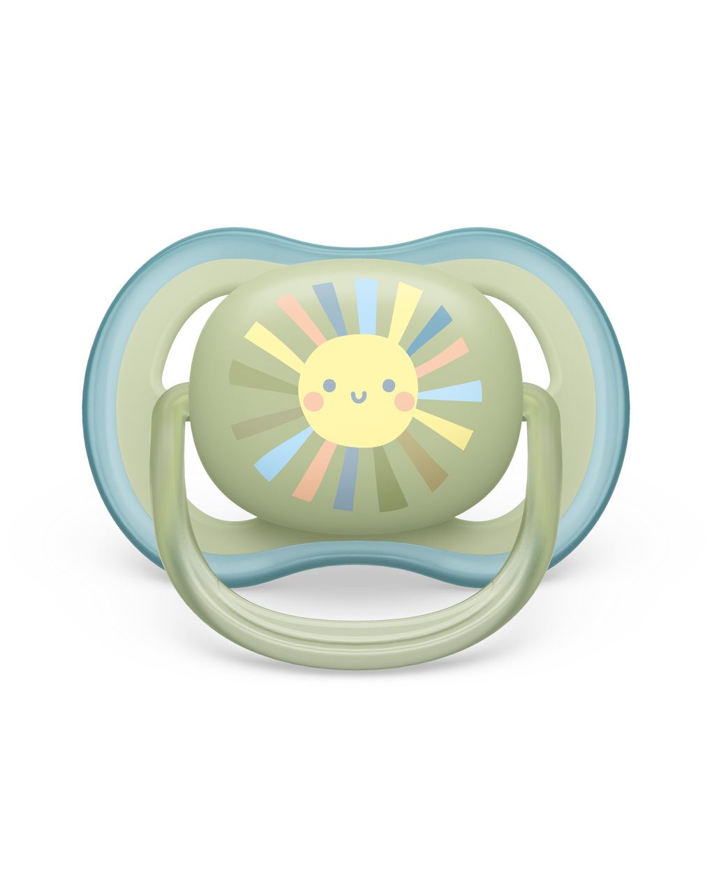 2 ciucci ultra air 0-6 mesi colore blu/verde - philips avent