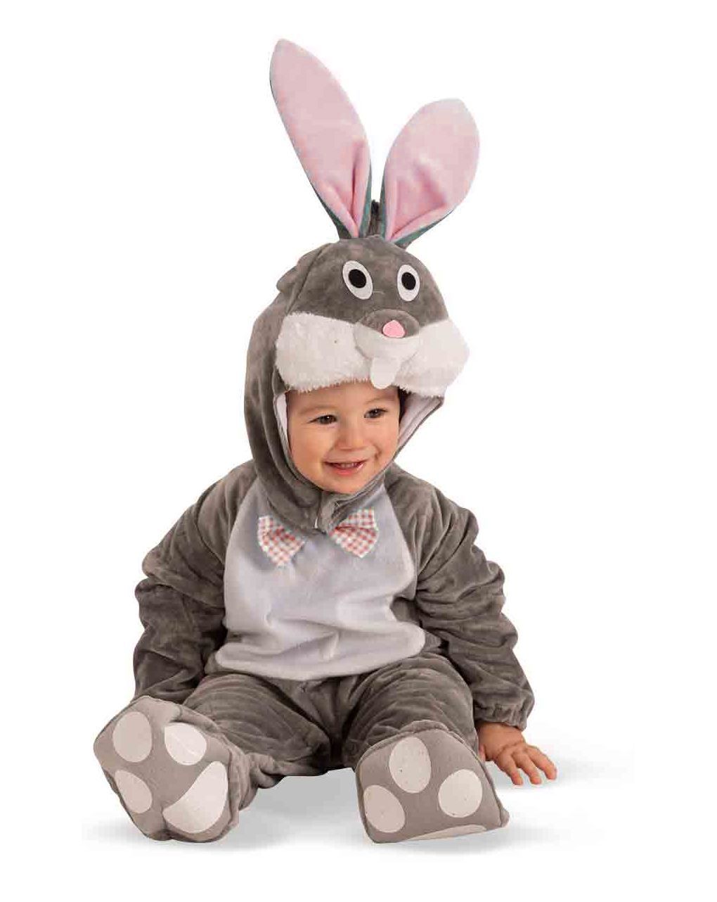 Tutina coniglietto in pelliccetta con cappuccio - colori assortiti - carnival toys